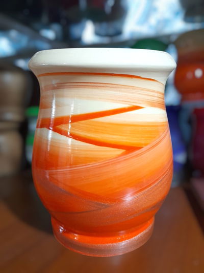 MateArte Clásico manteca/naranja