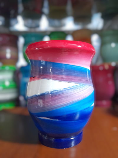 Matearte clásico rojo y azul