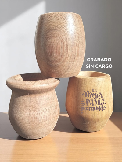 Mate de ALGARROBO grabado sin cargo!