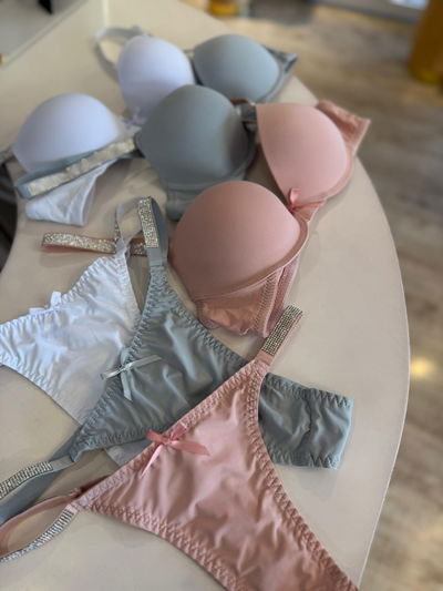 Conjunto tiras strass