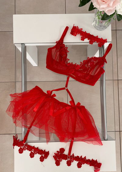 Set Ángel 6 piezas rojo