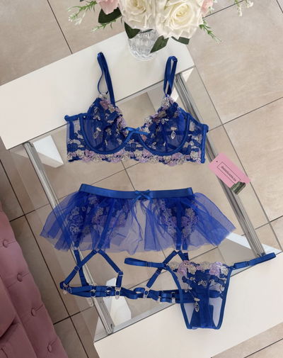 Set Flower 5 piezas azul