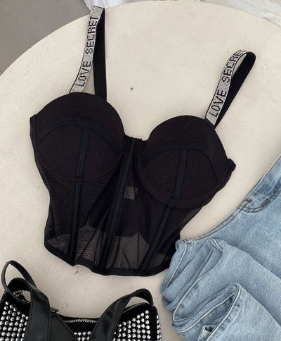 Corset microtul shine