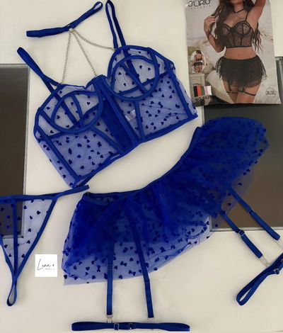 Set Praga 5 piezas azul