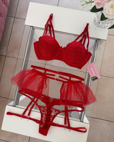 Set Emily 5 piezas rojo