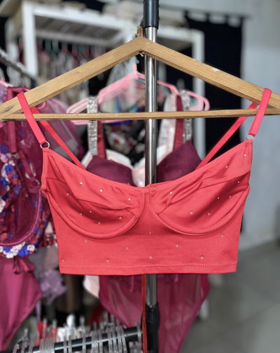Bustier con aro y strass