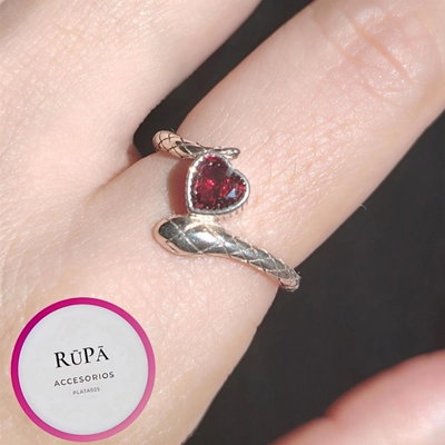 Anillo Serpiente Corazón 