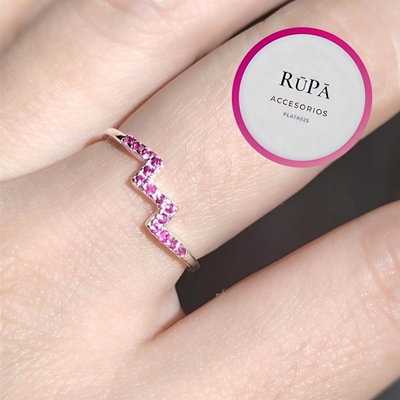 Anillo Rayo Fucsia