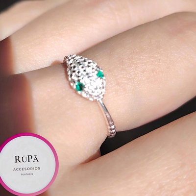 Anillo Serpiente Glam