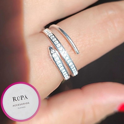 Anillo Serpiente triple
