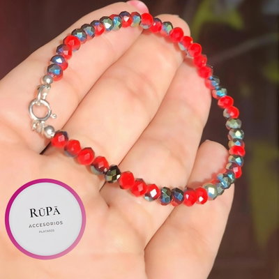 Pulsera Roja cristales