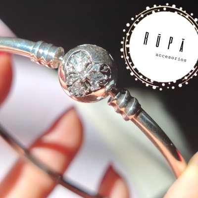 Brazalette rígido plata925 