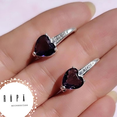Aros Corazón plata925