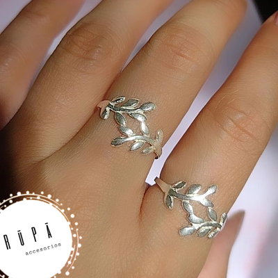 Anillo ramitas plata925