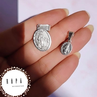 Dije virgen del milagro plata925 