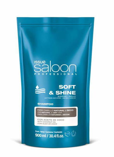Saloon Professional Shampoo Soft & Shine Azul Issue 900ml