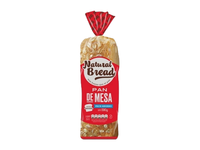 PAN DE MESA BLANCO NATURAL BREAD 480 GR