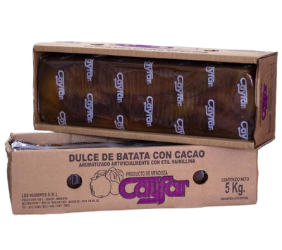 DULCE DE BATATA CON CHOCOLATE CAYFAR X 5 KG.