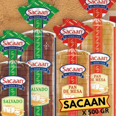 PAN DE MESA SACAAN 500 GR