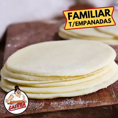 TAPAS DE EMPANADAS FAMILIAR LA CHINA CASERITAS X 12 UNIDADES