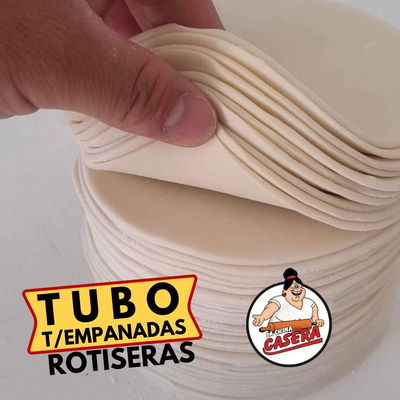 TUBO T/EMPANADAS ROTISERAS LA CHINA CASERA CRIOLLA X 5 DOCENAS