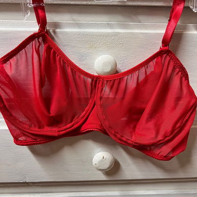 OUTLET - Corpiño rojo microtul