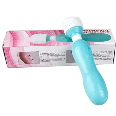 Masajeador vibrador celeste 