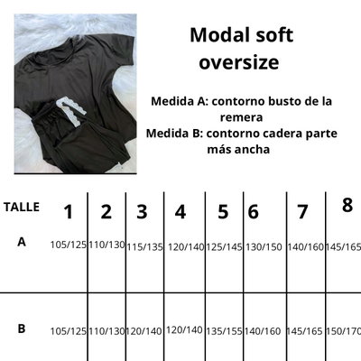 Pijama soft Negro