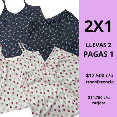 2x1 PIJAMAS (+30 estampas)
