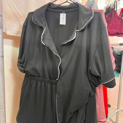 Camisero short y remera Negro