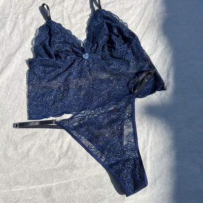 Conjunto Top Clasic Azul