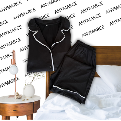 Pijama Camisero Negro