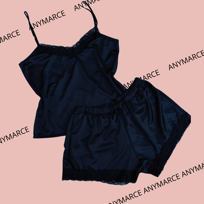 Pijama 2 piezas Clasic Negro