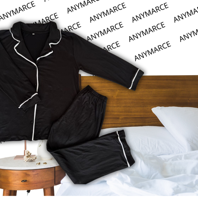 Pijama Camisero Negro