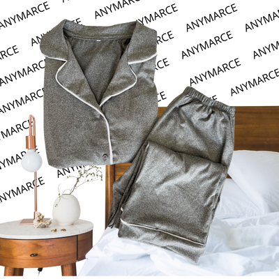 Pijama Camisero Gris