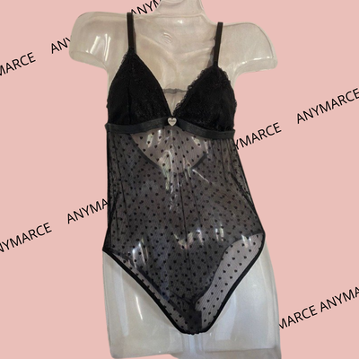 Body de Plumeti y puntilla Negro