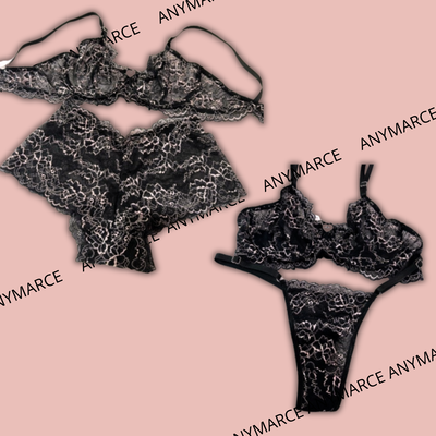 Conjunto Flower con aro Rose