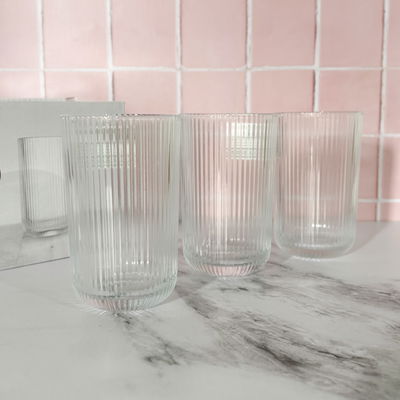 Set x6 vasos rayas alto