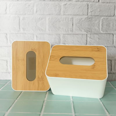 Dispenser pañuelo tapa bamboo