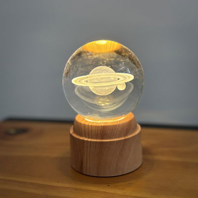 Lampara Led Saturno giratorio