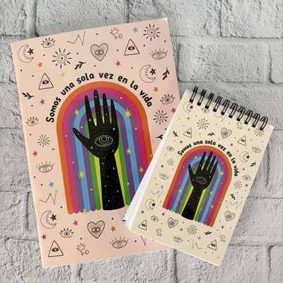 Set cuaderno + libreta Somos