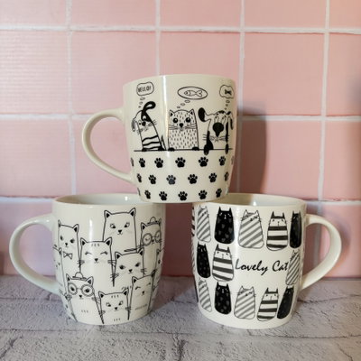 Taza de cerámica animada 