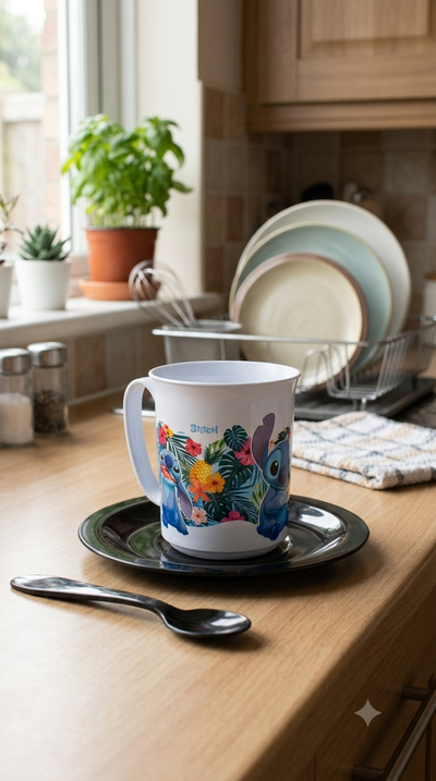 Set infantil taza, plato y cuchara