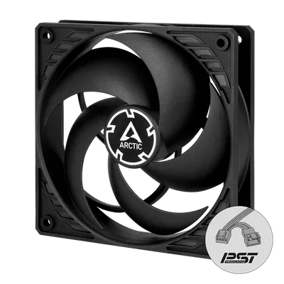 Cooler Arctic P12 PWM PST Negro Blanco
