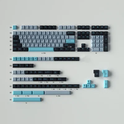 Keycaps ABS Cherry 8008 Blue 173 Keys