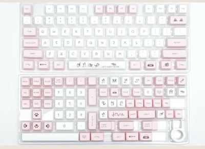 Keycaps PBT MDA Chi's Cat 144 Keys