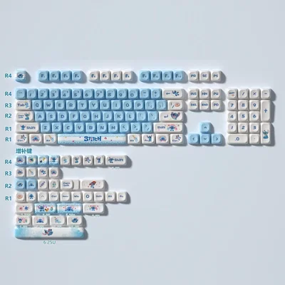 Keycaps PBT MOT(Simil MOA) Stitch 148 Keys