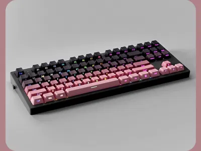 Keycaps PBT OEM Side printed Gradiant Rose 136 Keys