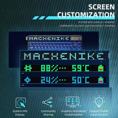 MACHENIKE KT68 Pro Screen Combo teclado