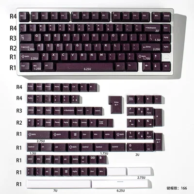 Keycaps ABS Cherry Vior 166 Keys
